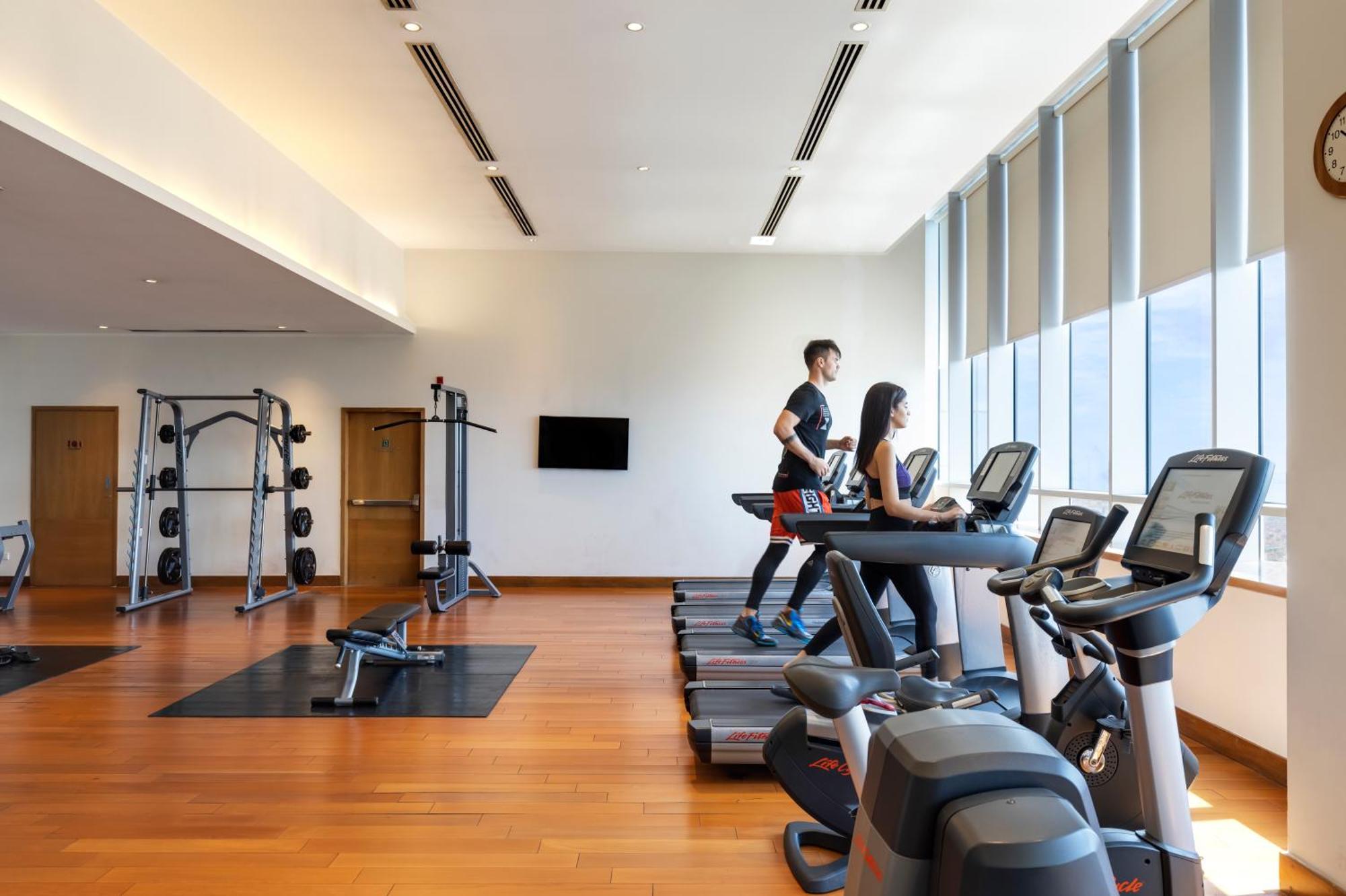 Hotel Trident Hajdarábád Exteriér fotografie The gym at the hotel